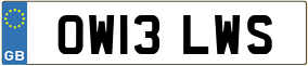 Trailer License Plate